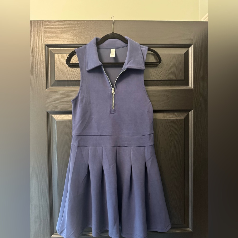 Yogalicious Women’s Navy Athletic Dress with Zipper M
